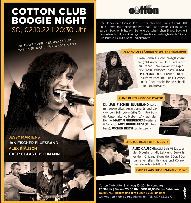 Cotton Club Boogie Nights 2022