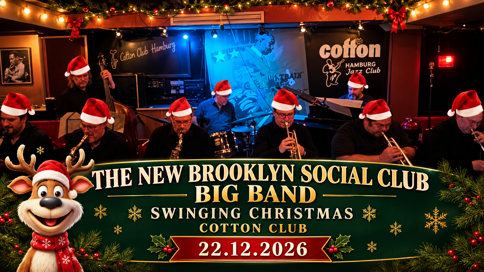 THE NEW BROOKLYN SOCIAL CLUB BIG BAND - SWINGING CHRISTMAS